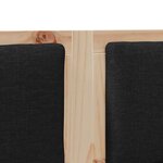 vidaXL Tête de lit Autre Marron 120 cm Bois massif en pin