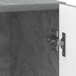 vidaXL Cabinet de chevet 2 Pièces Gris béton 43 x 34 5 x 47 cm