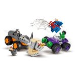 Lego 10782 marvel spidey et ses amis extraordinaires le combat des camions  hulk contre le rhino  jouet enfants +4 ans