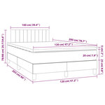 vidaXL Sommier à lattes de lit avec matelas Rose 120x200 cm Velours