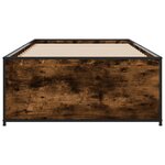 vidaXL Cadre de lit sans matelas chêne fumé 90x200 cm