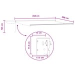 vidaXL Auvent rétractable électrique Sable 100 Polyester et Aluminium
