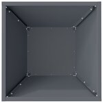 vidaXL Pot de jardin en forme de bol Anthracite 35 x 35 x 15 cm Acier