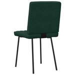 vidaXL Chaises à manger lot de 2 Vert foncé Velours