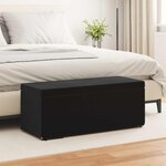 vidaXL Tabouret Noir 101 x 41 x 40 cm Velours et Bois Composite
