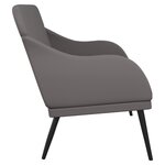 Banc banquette 110 x 76 x 80 cm synthétique gris 02_0010499
