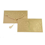 PAPERTREE GAIA Lot de 5 Enveloppes cadeau 19x10cm - Capuccino