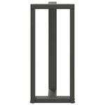 vidaXL Pieds de table de bar en T  2 pièces  anthracite  50 x 35 x (90-91) cm  acier