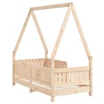 vidaXL Cadre de lit pour enfant 70x140 cm bois de pin massif