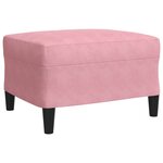 vidaXL Ensemble de canapés 4Pièces et coussins et traversins rose velours
