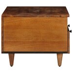 vidaXL Meuble TV Noyer 70 x 33 x 46 cm Bois de mangue massif