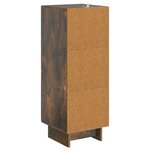 vidaXL Buffet Chêne fumé 33 x 34 5 x 90 cm Bois d'ingénierie