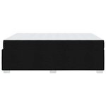 vidaXL Cadre de lit avec matelas Noir 140 x 200 cm tissu