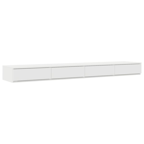 Tiroirs de lit vidaXL Blanc 180x36 5x16 5 cm en bois d'ingénierie