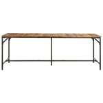 vidaXL Table à manger 220x90x75 cm bois de manguier massif brut