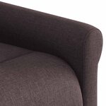 vidaXL Fauteuil inclinable Marron foncé Tissu