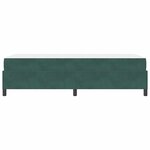 vidaXL Cadre de lit avec matelas Vert foncé 80 x 200 cm tissu