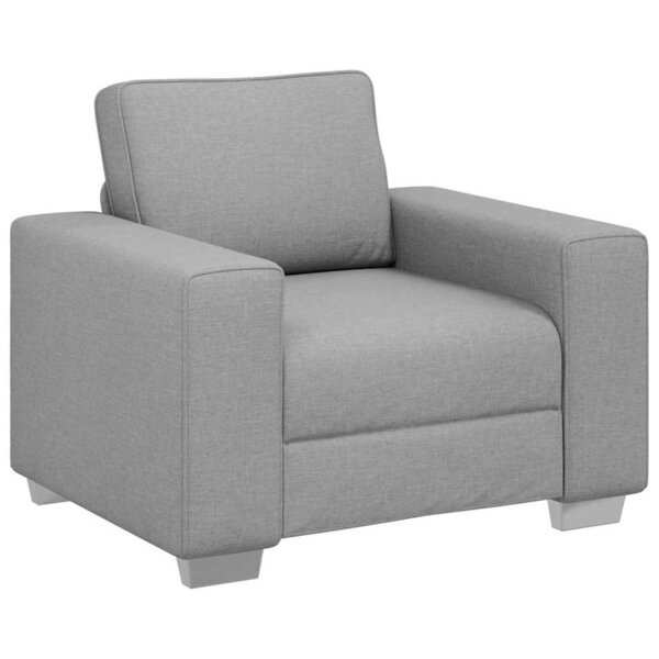 vidaXL Canapé avec coussin Gris nuage 100 x 77 x 82 cm tissu