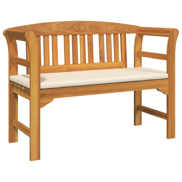 vidaXL Banc rose Naturel 114 x 46 x 82 5 cm Bois d'Acacia Massif