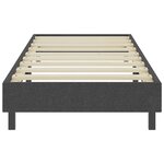 vidaXL Sommier à lattes de lit sans matelas gris tissu 100x200 cm