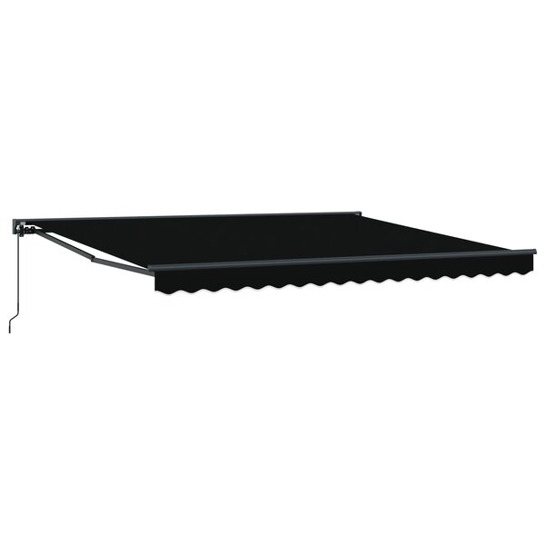 vidaXL Auvent Rétractable Noir 400x300 cm Aluminium et polyester