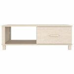 vidaXL Table basse HAMAR Marron miel 100x55x35 cm Bois massif de pin