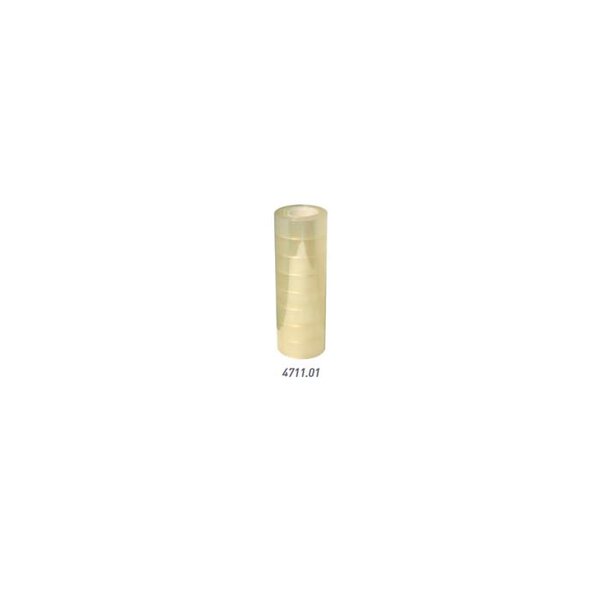 Rouleau adhésif transparent - 19 mm x 33 m - 35 microns safetool