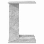 vidaXL Table d'appoint Gris béton 35 x 25 x 50 cm Bois d'ingénierie
