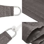 vidaXL Voile d'ombrage 160 g/m² Anthracite 4x7 m PEHD