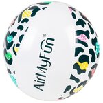 Ballon gonflable ø28 cm pour piscine & plage  accessoire d'eau - design léopard