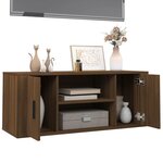 vidaXL Meuble TV Chêne marron 100x35x40 cm Bois d'ingénierie