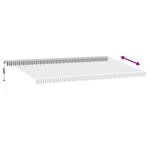 vidaXL Auvent rétractable automatique avec LED anthracite et blanc