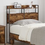 vidaXL Tête de lit de rangement Chêne fumé 75 cm Bois d'ingénierie