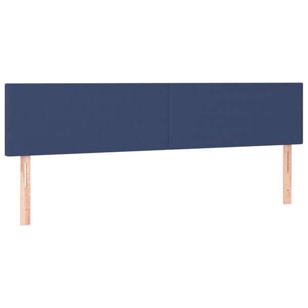 vidaXL Têtes de lit 2 Pièces Bleu 100x5x78/88 cm Tissu