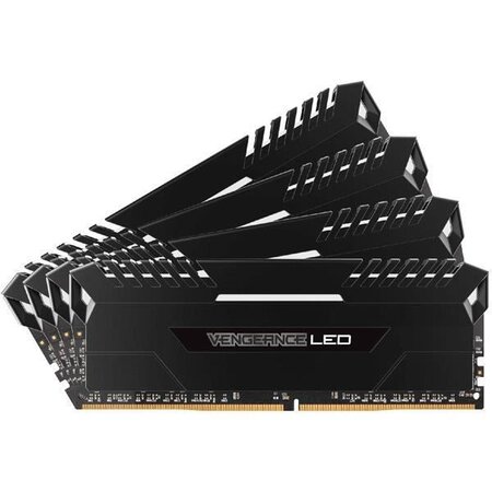 CORSAIR Mémoire PC Vengeance LED - DDR4 - Kit 64Go (4 x 16GB) - 2666 - C16