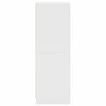 vidaXL Buffet avec portes en verre blanc 35x37x109 cm