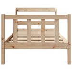 vidaXL Cadre de lit sans matelas 75x190 cm bois de pin massif
