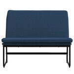 Banc banquette bleu 100 x 75 x 76 cm tissu 02_0010497