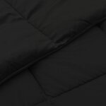 vidaXL Duvet complet toute l'année Noir 155 x 200 cm Microfibre