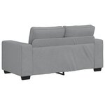 vidaXL Canapé à 2 places gris clair 120 cm tissu