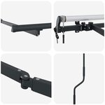 vidaXL Cadre de auvent Anthracite 3.5 x 2 m Métal