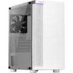 Boitier PC Sans Alimentation - ABKONCORE - C450M - Mini tour - Format Micro-ATX - Blanc (ABKO-C-450M-G-WH)