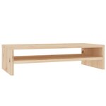 vidaXL Support de moniteur 50x24x13 cm Bois de pin solide
