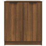 vidaXL Buffets 2 Pièces chêne marron 60x30x70 cm Bois d'ingénierie