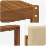 vidaXL Ensemble de canapés d'extérieur 7 pc Naturel et Beige