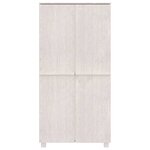vidaXL Garde-robe HAMAR Blanc 89x50x180 cm Bois massif de pin