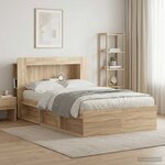 vidaXL Cabinet de Tête de Lit Chêne Sonoma Bois d’ingénierie