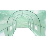 Serre de Jardin tunnel - 9 m² - Toile en polyéthylene 140g & tube acier diam 18mm