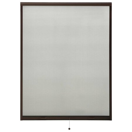 vidaXL Moustiquaire à rouleau pour fenêtres Marron 130x170 cm