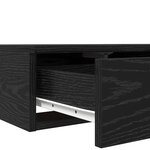 vidaXL Tiroirs de lit Noir Chêne 150x36 5x16 5 cm Bois reconstitué